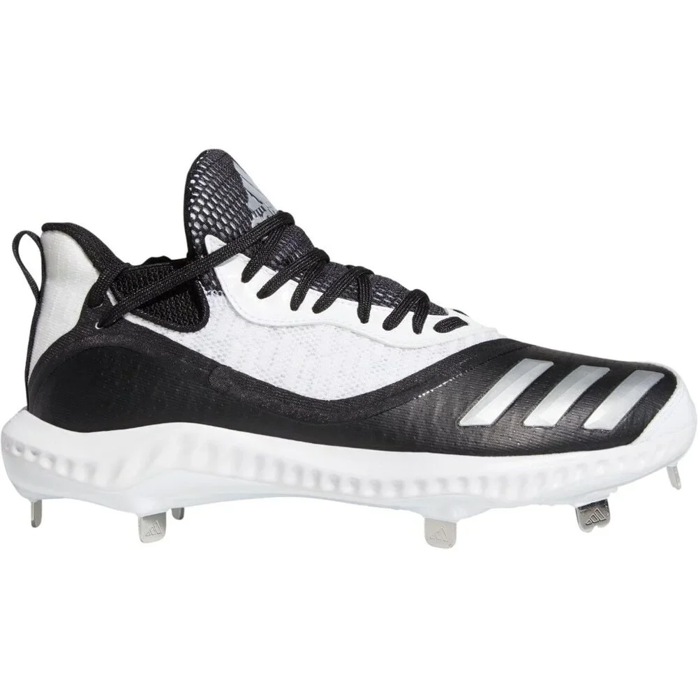 Adidas Men's Icon V Bounce Iced Out Metal Baseball‎ Cleats, Black - Size 13.5